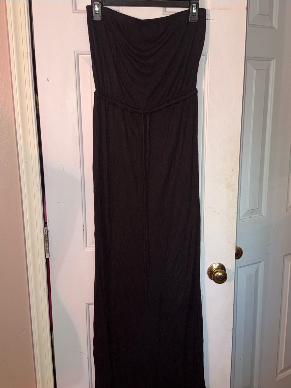Old Navy Black Strapless Maxi Dress